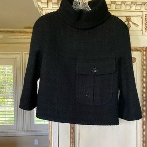 Chanel… tweed pullover jacket … size 36.  6…. Black